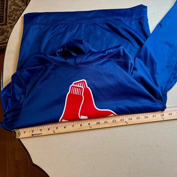 Youth Red Sox Hoodie Navy Blue Size L - Picture 8 of 13
